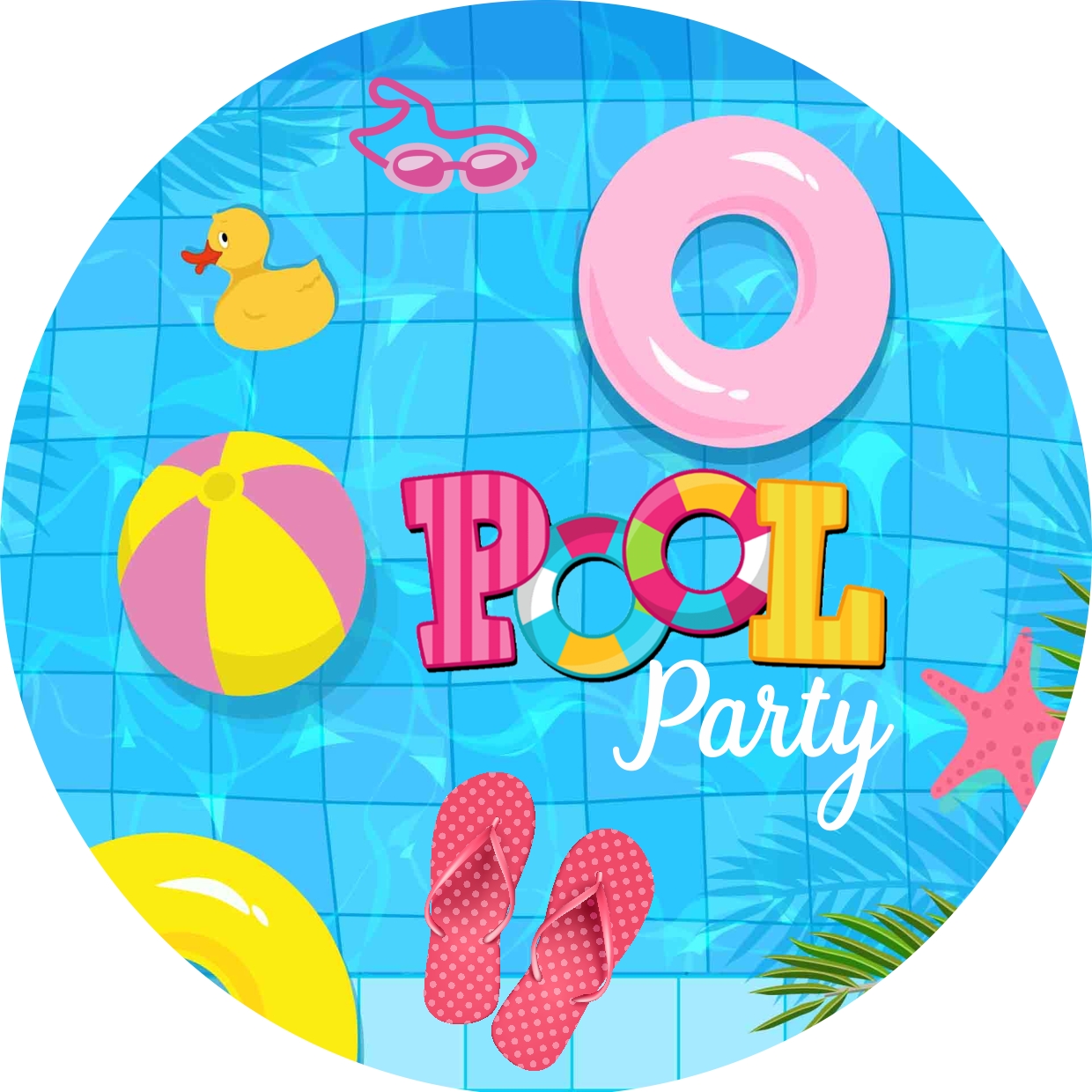 Painel 1x1 - Pool Party